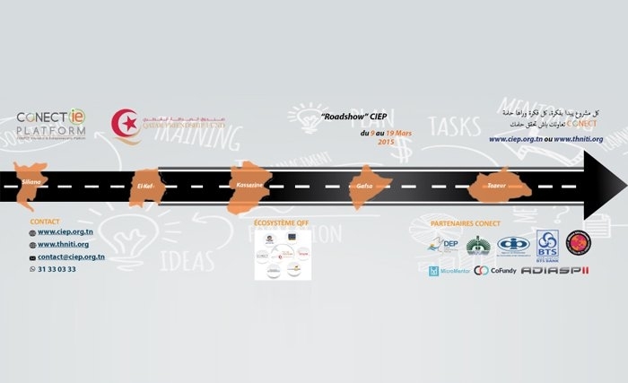 Roadshow CIEP: Siliana, Kef, Kasserine, Gafsa & Tozeur du 9 au 19 Mars