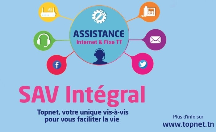 Topnet lance le « SAV Intégra » :  Un nouveau service d’assistance client pour Internet et fixe TT en guichet unique 