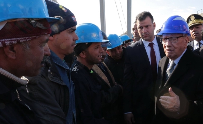 La visite du  présidene la République Beji Caïd Essebsi à Gafsa 