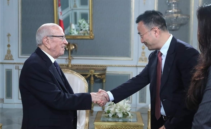 Le vice-président de Huawei Technologies reçu par le président de la République, Béji Caïd Essebsi et les ministres en Tunisie