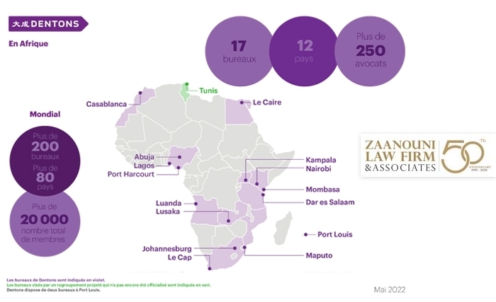 Le cabinet Zaanouni s’apprête à rentrer en partenariat avec Dentons, le plus grand cabinet d’avocats au monde