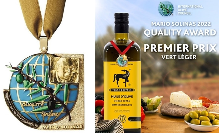 L’huile d’olive tunisienne Terra Delyssa s’apprête à remporter le PREMIER PRIX du concours international «Mario Solinas» 2022 dans la catégorie «Vert Léger»