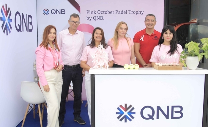 QNB soutient la campagne de prévention du cancer du sein avec le tournoi de Padel «Pink October Padel Trophy by QNB»