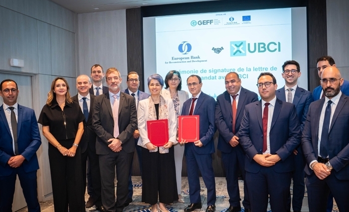 Signature d’une lettre de mandat entre l’UBCI et la BERD pour la mise en place d’une ligne de crédit verte 