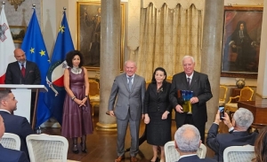 La Présidente de Malte remet à Mounir Ben Miled le Prix Mare Nostrum Lifetime Achievement 2025